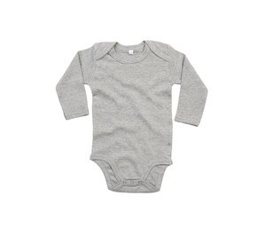 Babybugz BZ030 - Body per neonato biologico a maniche lunghe Heather Grey Melange