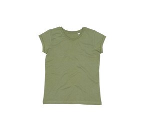Mantis MT081 - T-shirt da donna con maniche arrotolate Soft Olive