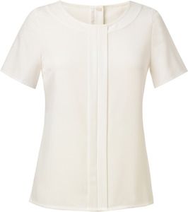 Brook Taverner BT2265 - Blusa Felina in crepe de chine Cream