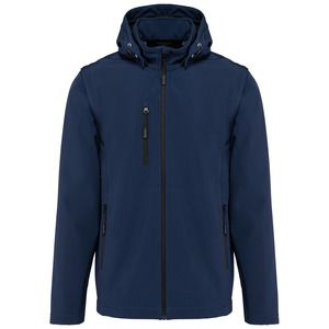 Kariban K422 - Giacca unisex Softshell a 3 strati con cappuccio e maniche staccabili Blu navy