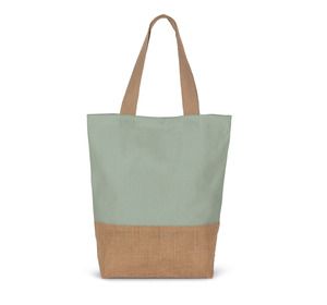 Kimood KI0298 - Shopper in cotone e iuta laminata