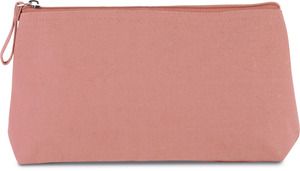 Kimood KI0728 - Trousse da bagno in cotone canvas Dusty Pink