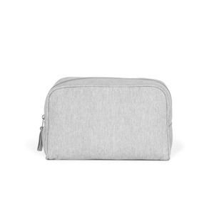 Kimood KI5703 - Trousse da bagno in tessuto riciclato grigio ciottolo