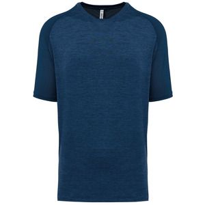 PROACT PA4030 - T-shirt uomo da padel bicolore maniche raglan Sporty Navy / Marl Sporty Navy