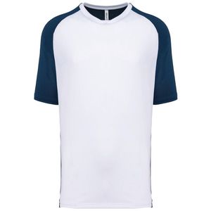 PROACT PA4030 - T-shirt uomo da padel bicolore maniche raglan Sporty Navy / White
