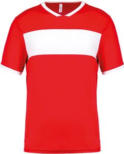 PROACT PA4001 - Maglietta bambino manica corta Sporty Red / White