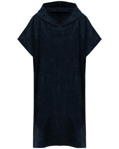 PROACT PA581 - Poncho unisex in spugna con cappuccio Blu navy