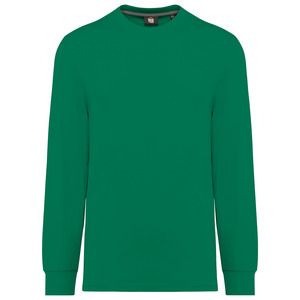 WK. Designed To Work WK303 - T-shirt unisex ecosostenibile maniche lunghe Verde prato