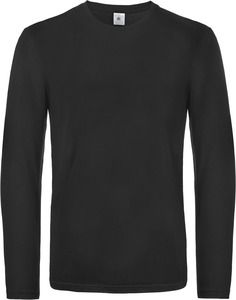 B&C CGTU07T - T-shirt uomo maniche lunghe #E190 Black