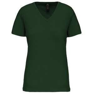 Kariban K3029IC - T-shirt donna BIO150IC scollo a V Verde bosco