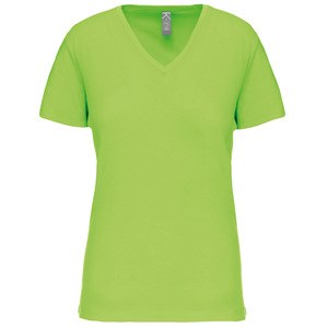 Kariban K3029IC - T-shirt donna BIO150IC scollo a V Verde lime