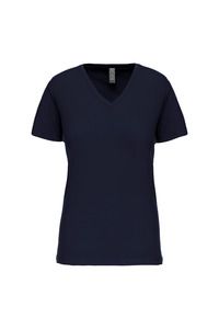 Kariban K3029IC - T-shirt donna BIO150IC scollo a V Blu navy