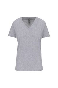 Kariban K3029IC - T-shirt donna BIO150IC scollo a V Oxford Grey