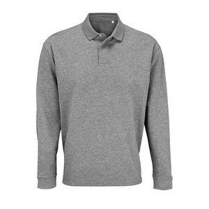 SOL'S 03990 - Heritage Felpa Unisex Con Collo Tipo Polo Grigio medio melange