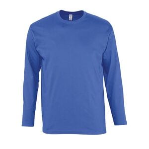 SOL'S 11420 - MONARCH T Shirt Uomo Girocollo Manica Lunga Blu royal