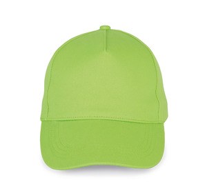 K-up KP162 - Cappellino in cotone spesso - 5 pannelli Verde lime