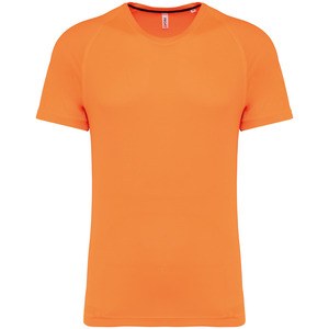 PROACT PA4012 - T-shirt sportiva uomo girocollo in materiale riciclato Fluorescent Orange