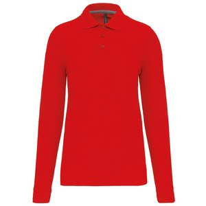 WK. Designed To Work WK276 - Polo maniche lunghe Red