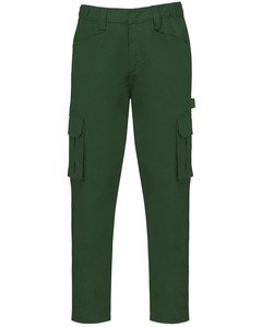 WK. Designed To Work WK703 - Pantaloni multitasche ecosostenibili da uomo Verde bosco