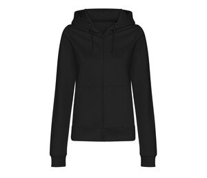 AWDIS JH050F - Full zip hoodie Nero profondo