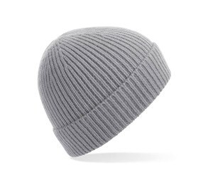 BEECHFIELD BF380 - Ribbed knitted hat Grigio chiaro