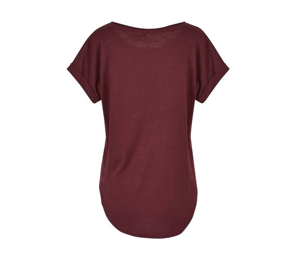 Build Your Brand BY036 - T-shirt da donna con schiena allungata