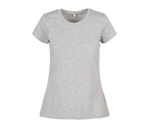 BUILD YOUR BRAND BYB012 - LADIES BASIC TEE Grigio medio melange