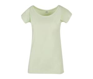 BUILD YOUR BRAND BYB013 - LADIES WIDE NECK TEE light mint