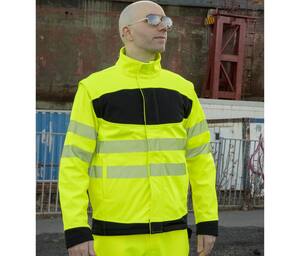 KORNTEX KX710 - High visibility Softshell Arancio/ Nero