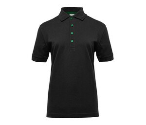 Black&Match BM101 - Poloshirt da donna con bottoni a contrasto