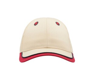 ATLANTIS HEADWEAR AT274 - Cappello da baseball a 5 pannelli Bianco / Rosso
