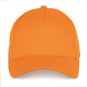 K-up KP228 - Cappellino in cotone e poliestere riciclati K-loop - 5 pannelli Arancio