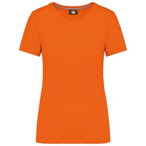 WK. Designed To Work WK307 - T-shirt con trattamento antibatterico donna Arancio