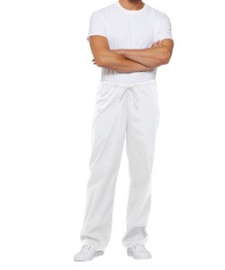 Dickies Medical DKE83006 - Pantaloni unisex a vita normale con coulisse White
