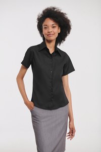 Russell Collection RU957F - Camicia donna Oxford maniche corte