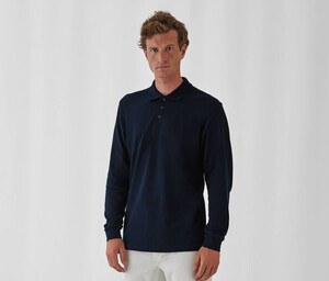 B&C BC425 - Polo a maniche lunghe 100% cotone