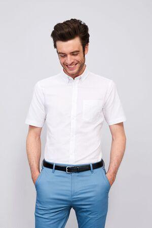 SOLS 02921 - Brisbane Fit Camicia Uomo Oxford Manica Corta