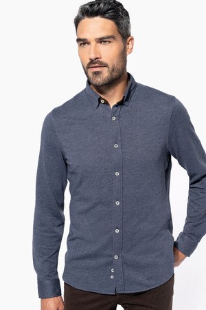 Kariban K507 - Camicia jacquard manica lunga