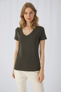 B&C CGTW045 - T-shirt ecologica da donna con scollo a V