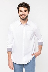 Kariban K586 - Camicia uomo Nevada in cotone manica lunga