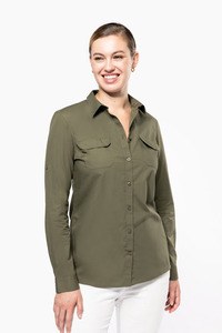Kariban K591 - Camicia donna safari maniche lunghe