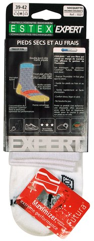 Estex ES1021 - Confezione da 2 paia di calzini VO2 COOLMAX