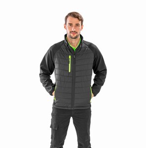 Result R237X - GIACCA SOFTSHELL BLACK COMPASS